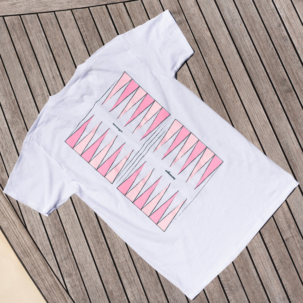 Backgammon tee - Fenicottero